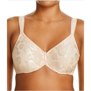 Wacoal Awareness Full Figure Underwire Bra Style #85567 Sz 38DD Sand NEW $72